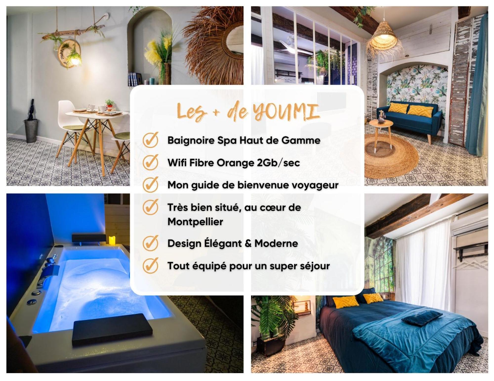 Appartement Youmi - Calme Avec Jacuzzi Et Clim A 5min De La Comedie, Tram A 200m *